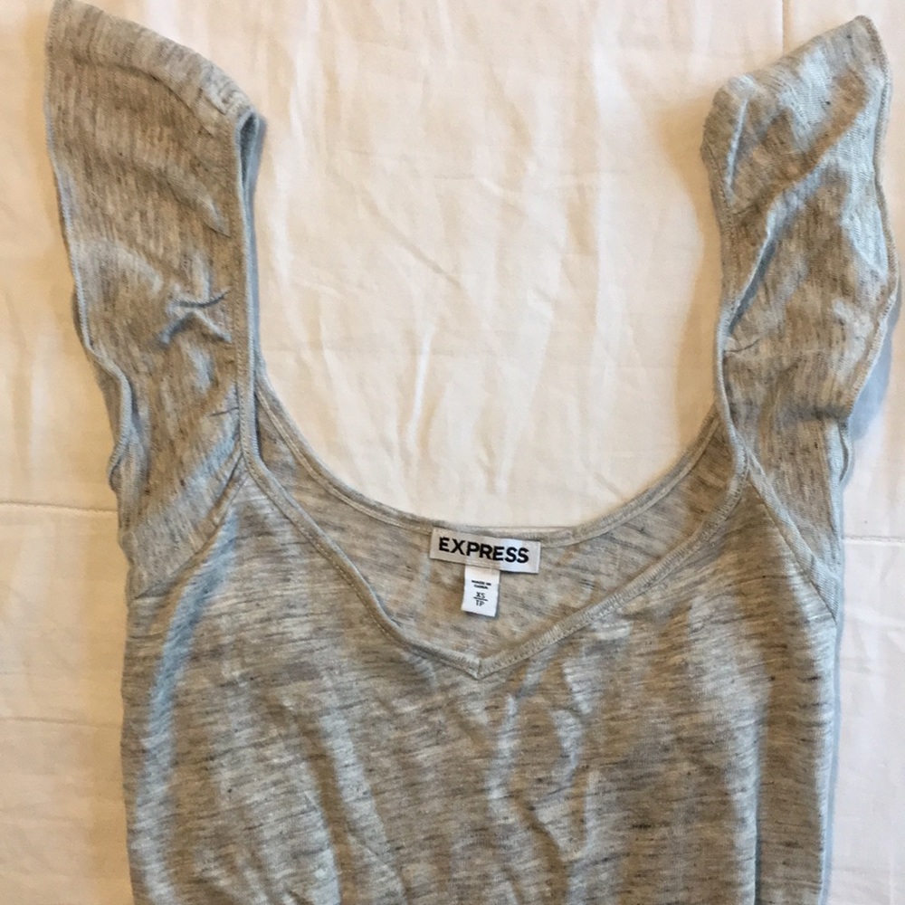 EXPRESS gray top XS